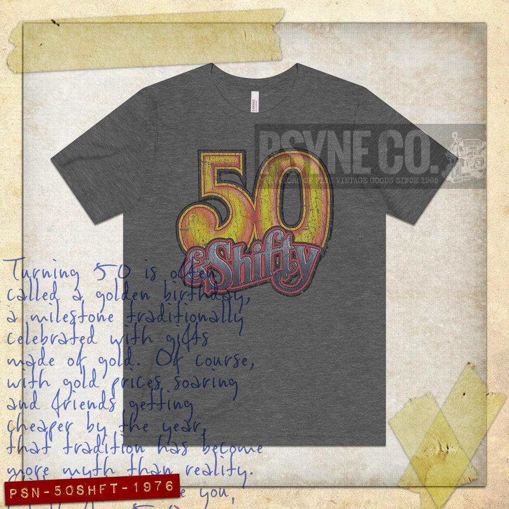 50 & Shifty 1976 Vintage Men’s T-Shirt