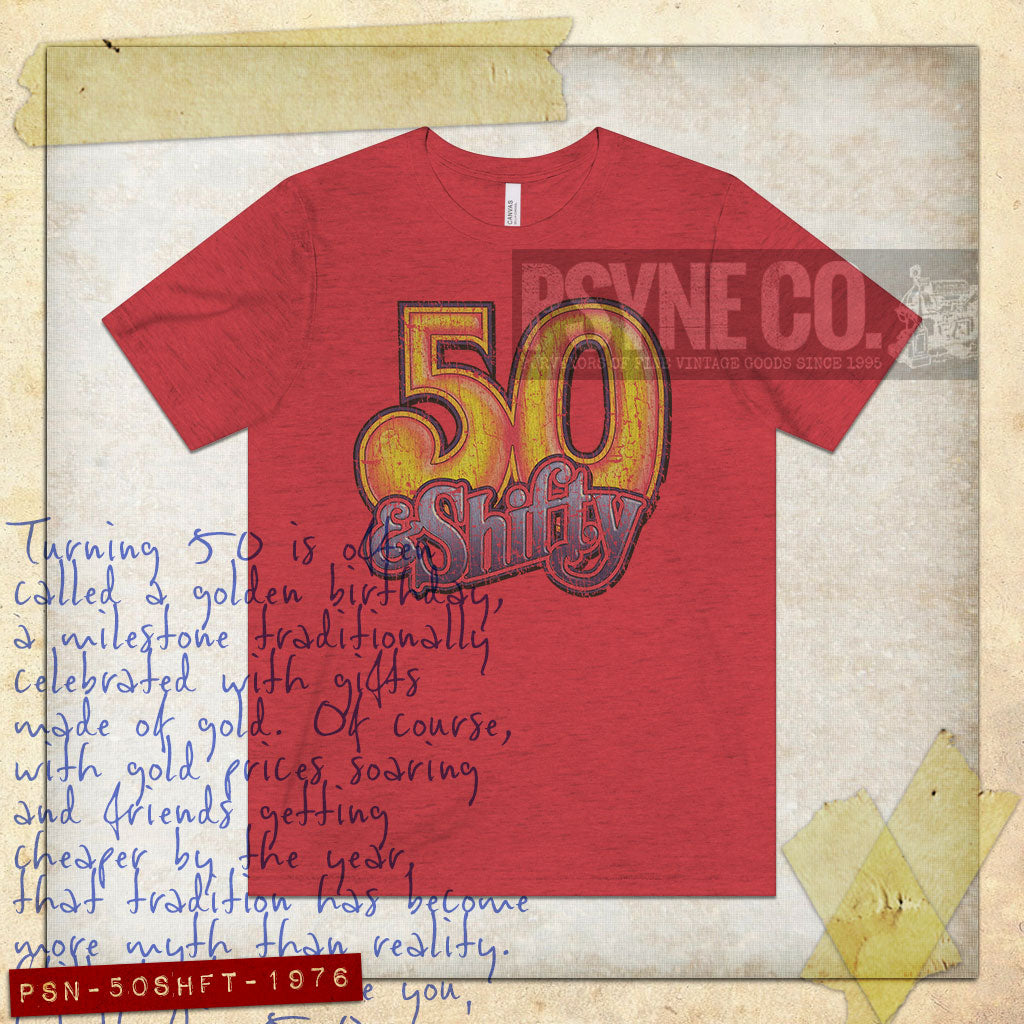 50 & Shifty 1976 Vintage Men’s T-Shirt