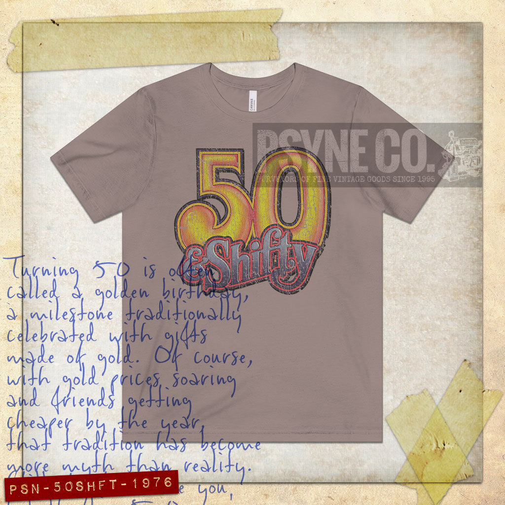 50 & Shifty 1976 Vintage Men’s T-Shirt