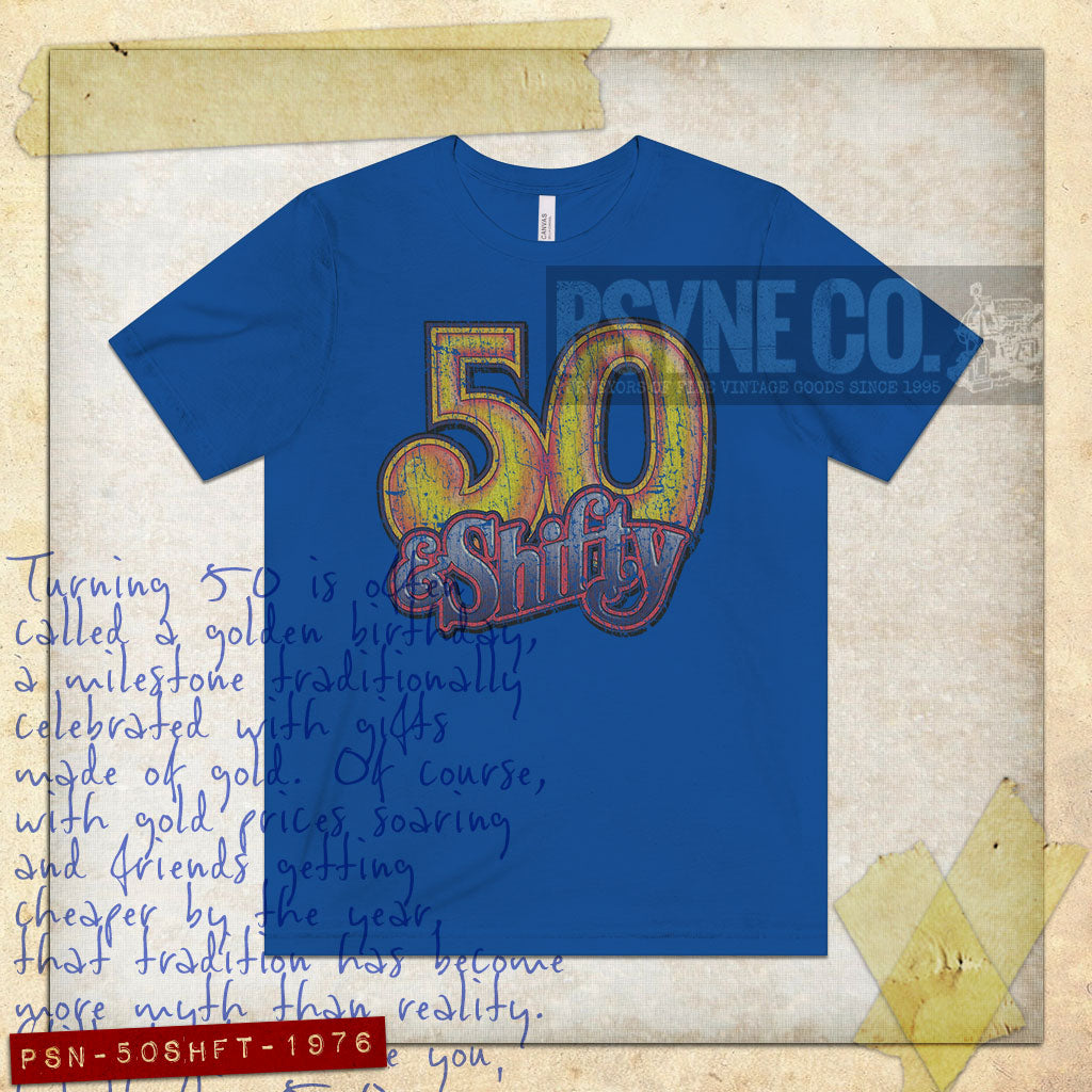 50 & Shifty 1976 Vintage Men’s T-Shirt