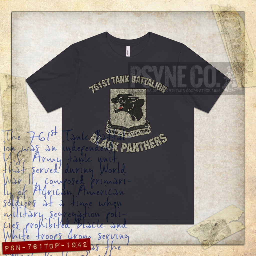 761st Tank Battalion Black Panthers 1942 Vintage Men's T-Shirt