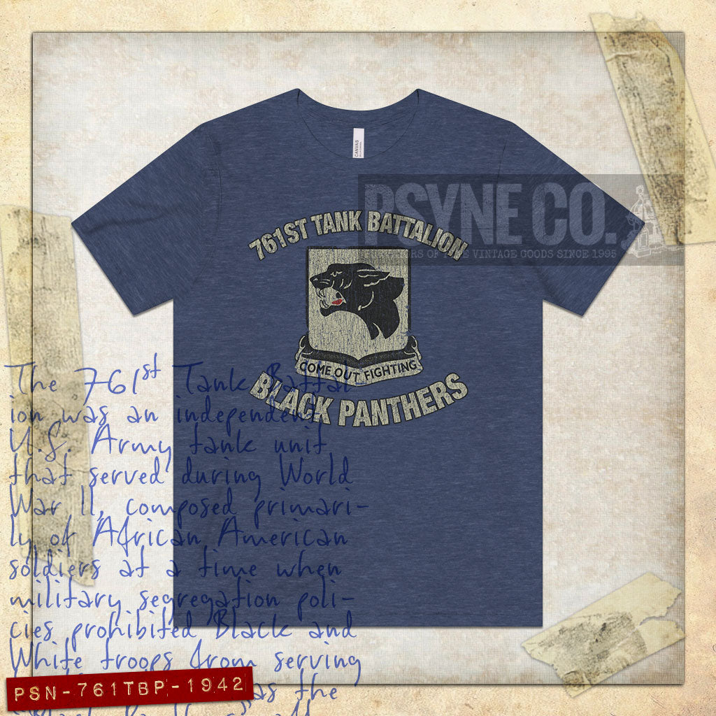 761st Tank Battalion Black Panthers 1942 Vintage Men's T-Shirt