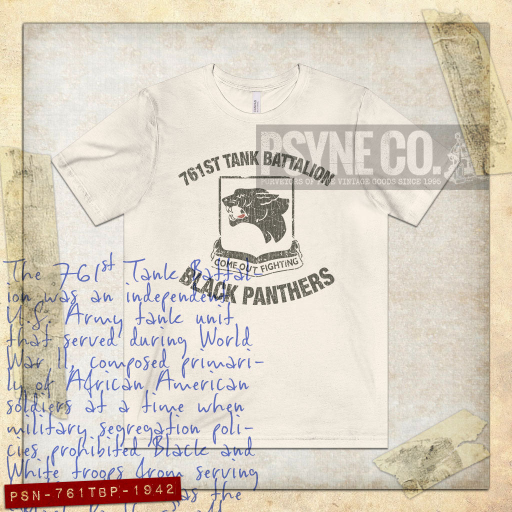 761st Tank Battalion Black Panthers 1942 Vintage Men's T-Shirt