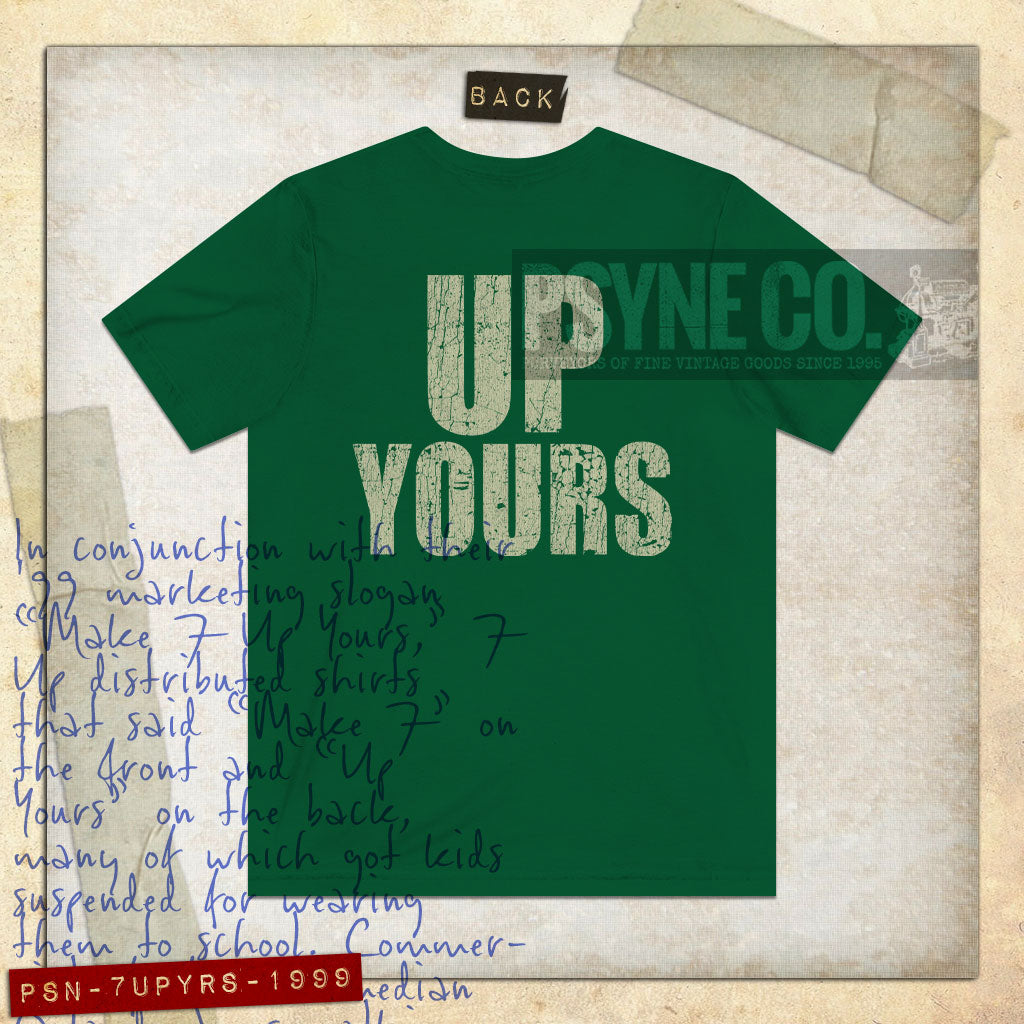 7 UP Yours 1999 F/B Vintage Men's T-Shirt