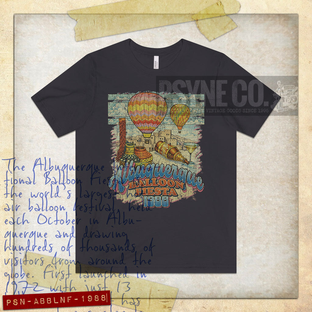 Albuquerque Balloon Fiesta 1988 Vintage Men's T-Shirt