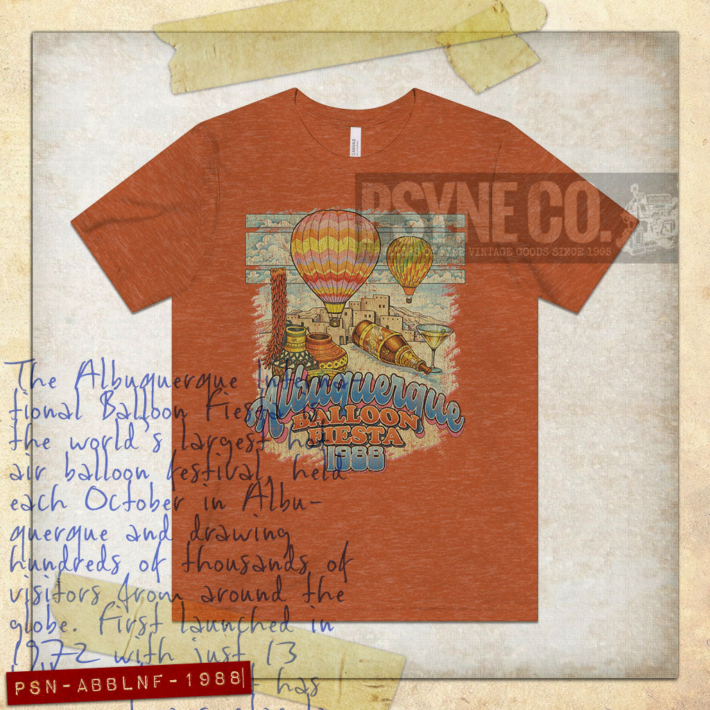 Albuquerque Balloon Fiesta 1988 Vintage Men's T-Shirt