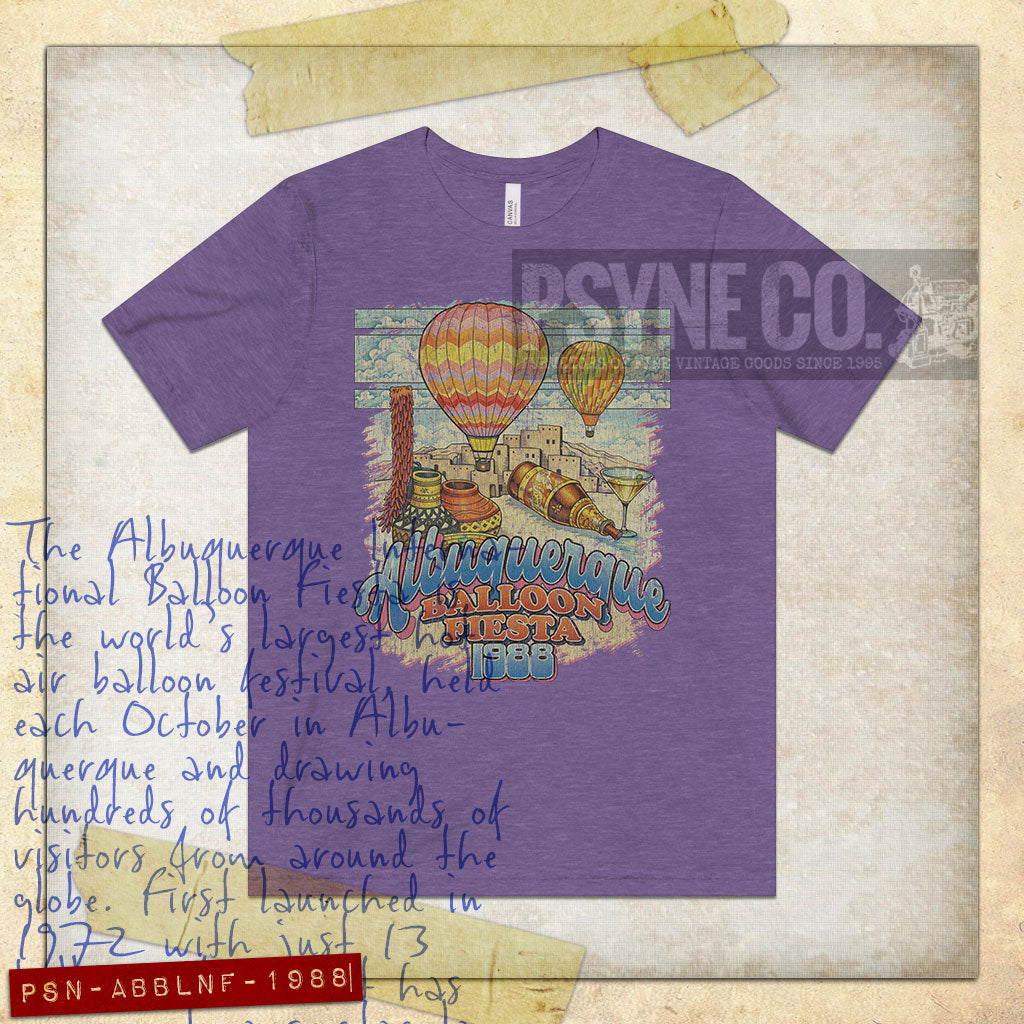 Albuquerque Balloon Fiesta 1988 Vintage Men's T-Shirt