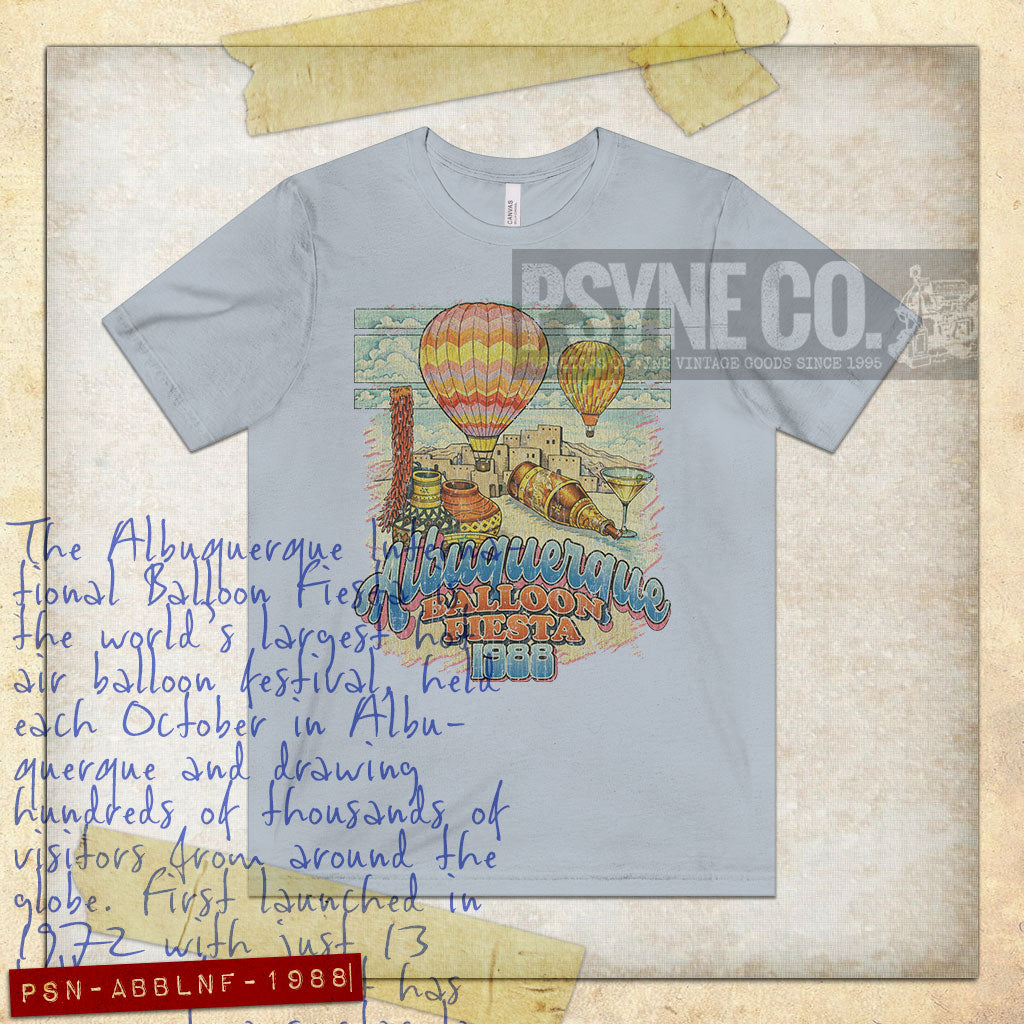 Albuquerque Balloon Fiesta 1988 Vintage Men's T-Shirt