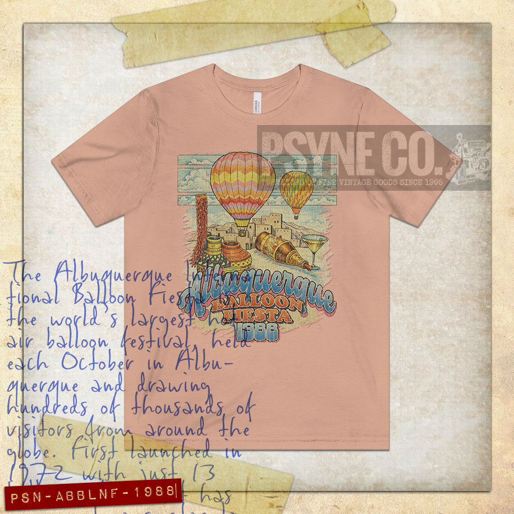 Albuquerque Balloon Fiesta 1988 Vintage Men's T-Shirt