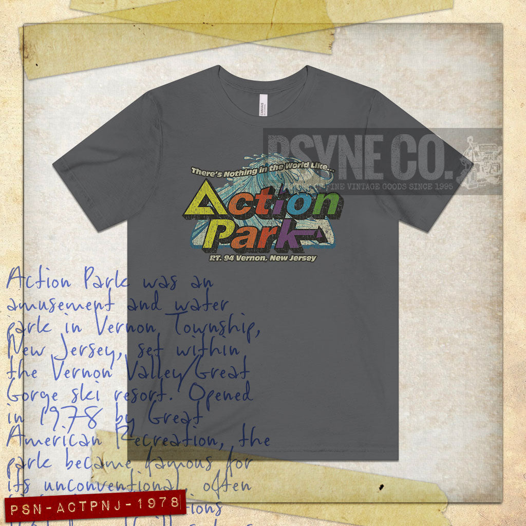 Action Park New Jersey 1978 Vintage Men's T-Shirt