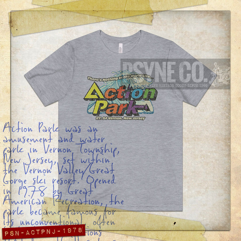 Action Park New Jersey 1978 Vintage Men's T-Shirt