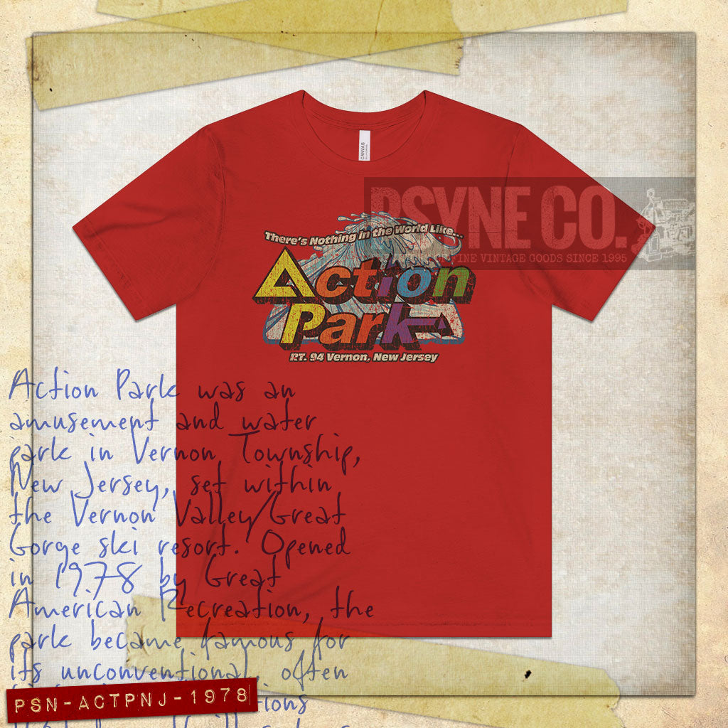 Action Park New Jersey 1978 Vintage Men's T-Shirt