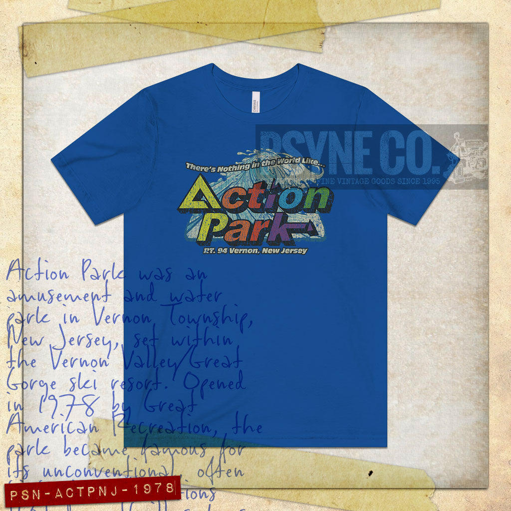Action Park New Jersey 1978 Vintage Men's T-Shirt
