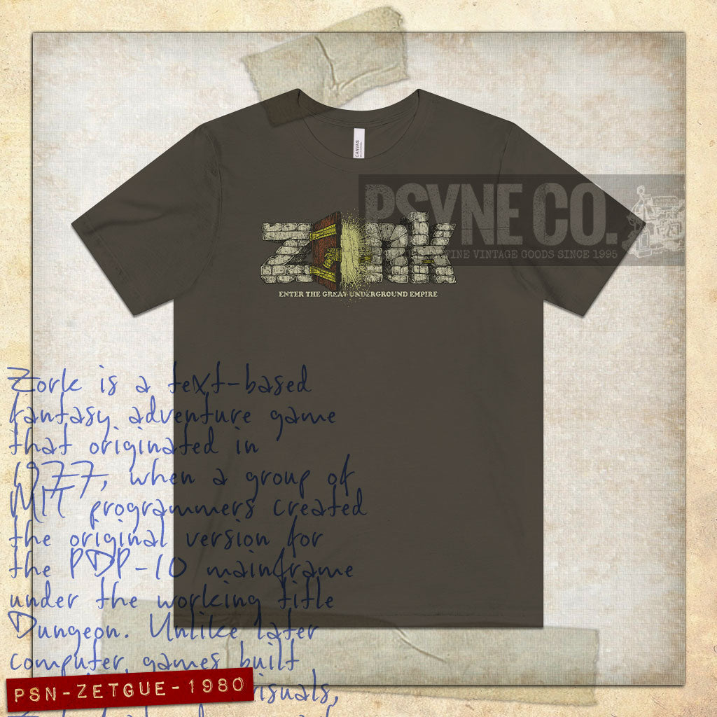 Zork: Enter The Great Underground Empire 1980 Vintage Men's T-Shirt