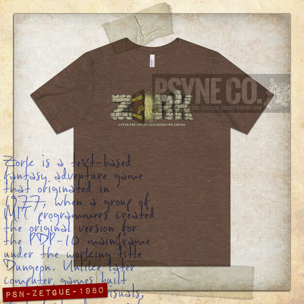 Zork: Enter The Great Underground Empire 1980 Vintage Men's T-Shirt