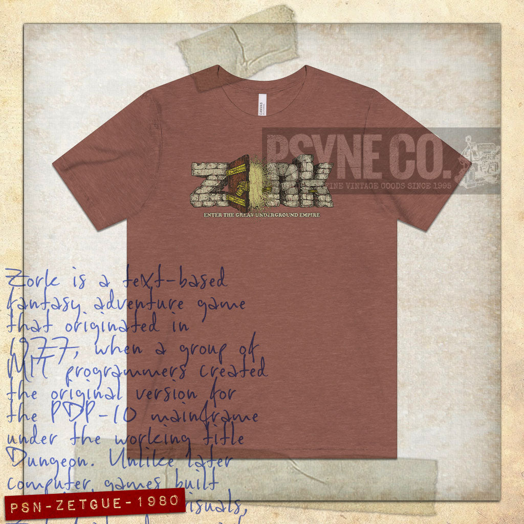 Zork: Enter The Great Underground Empire 1980 Vintage Men's T-Shirt