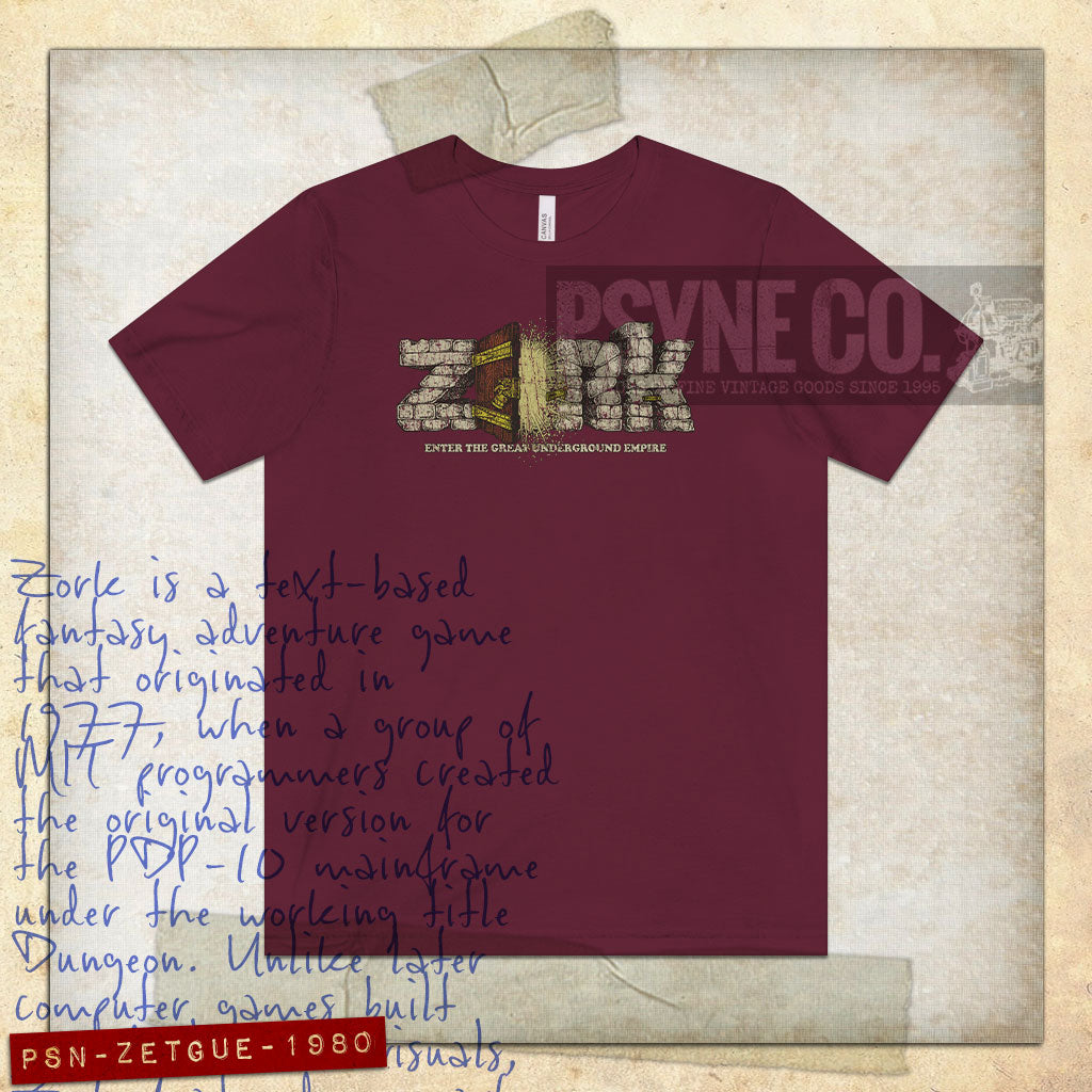 Zork: Enter The Great Underground Empire 1980 Vintage Men's T-Shirt