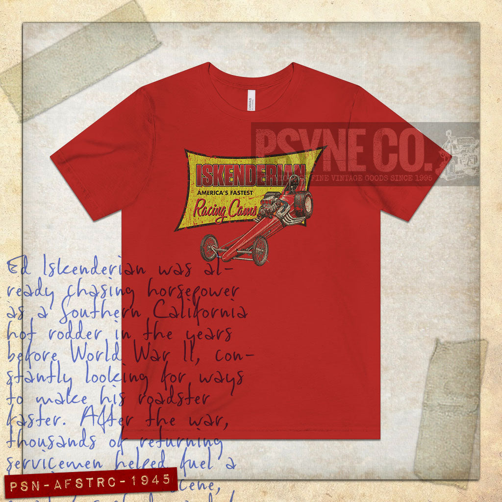 America's Fastest Racing Cams 1945 Vintage Men's T-Shirt