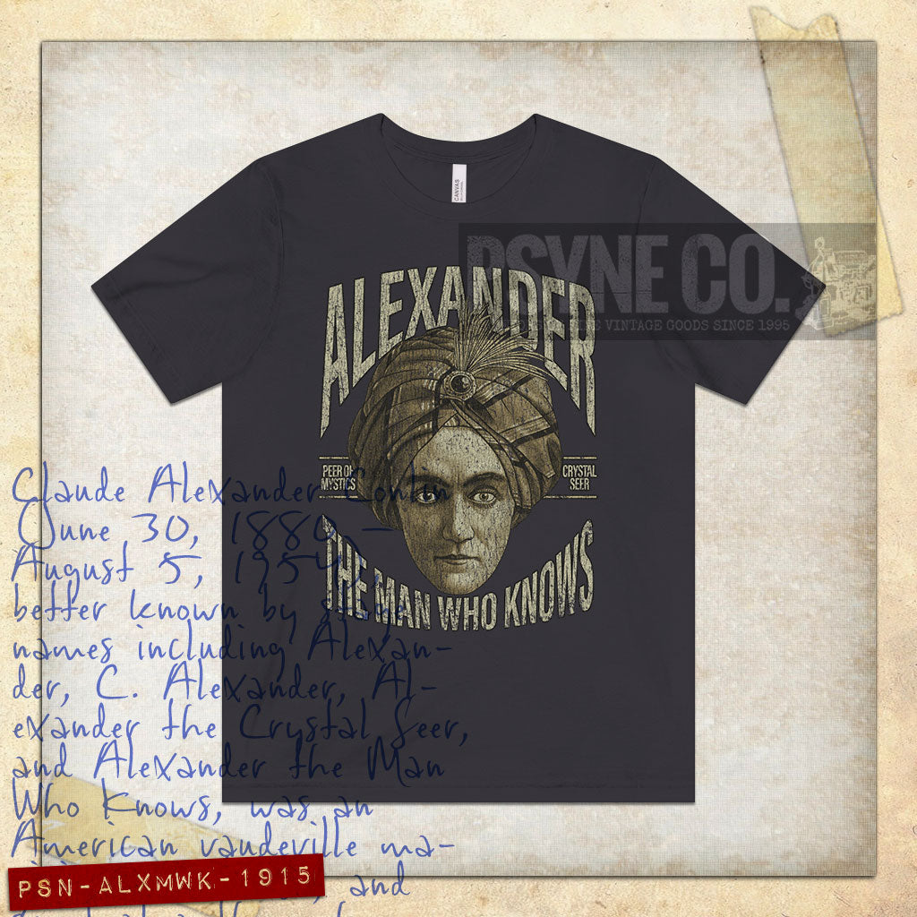 Alexander the Man Who Knows 1915 Vintage Men's T-Shirt