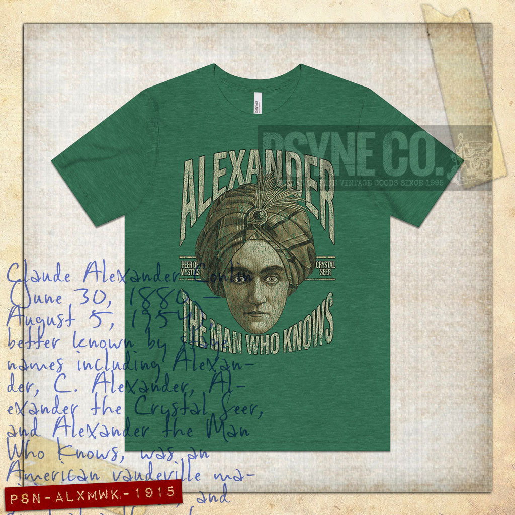 Alexander the Man Who Knows 1915 Vintage Men's T-Shirt