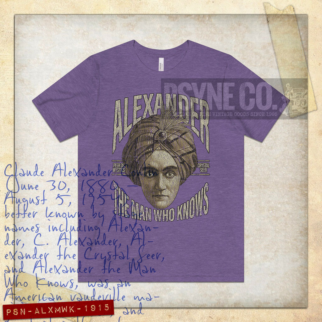 Alexander the Man Who Knows 1915 Vintage Men's T-Shirt