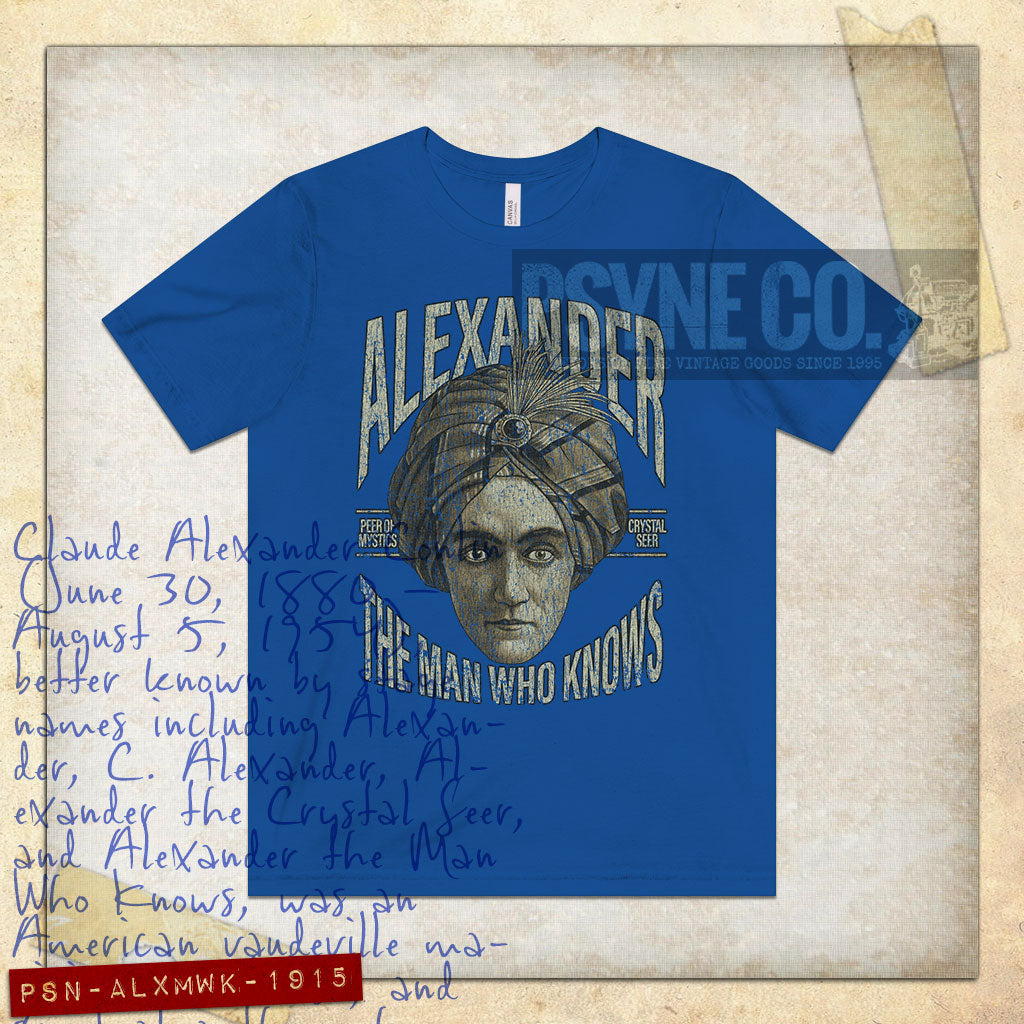 Alexander the Man Who Knows 1915 Vintage Men's T-Shirt