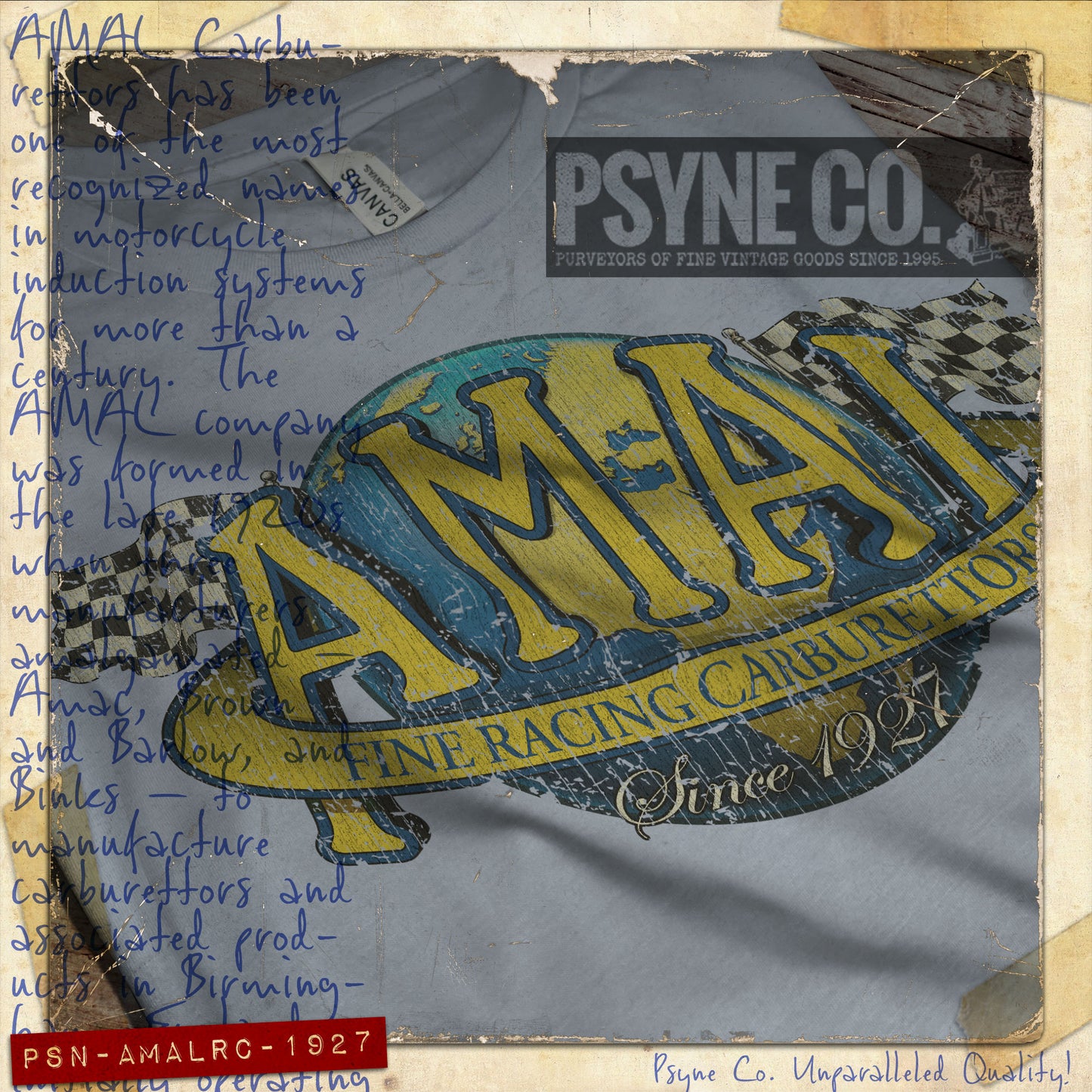 AMAL Racing Carburettors 1927 Vintage Men's T-Shirt