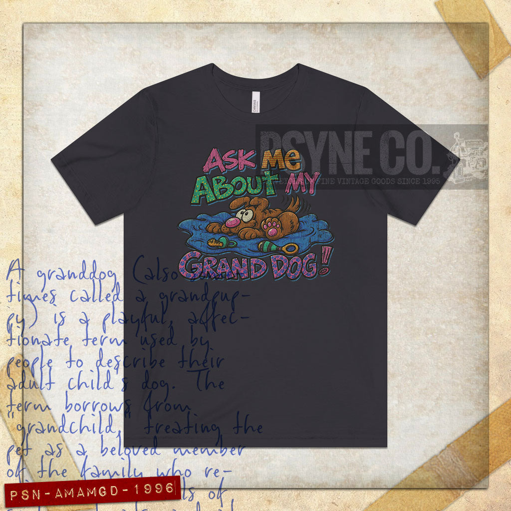 Ask Me About My Granddog 1996 Vintage Men's T-Shirt