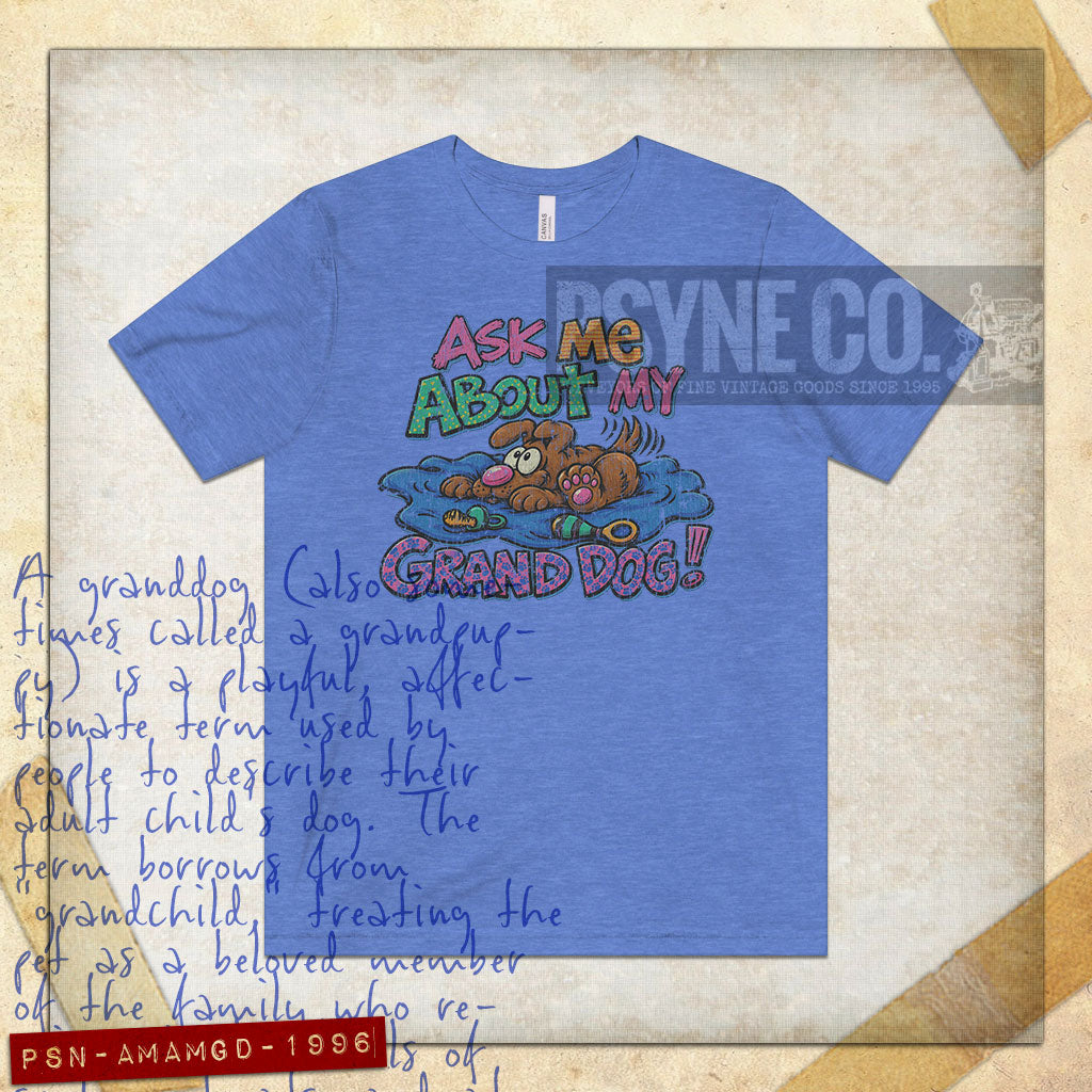 Ask Me About My Granddog 1996 Vintage Men's T-Shirt