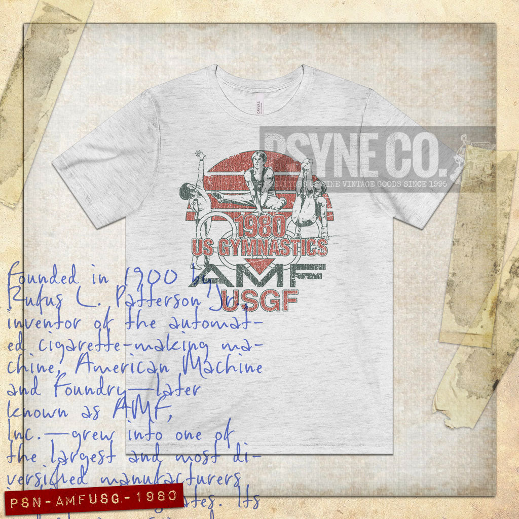 AMF U.S. Gymnastics 1980 Vintage Men's T-Shirt