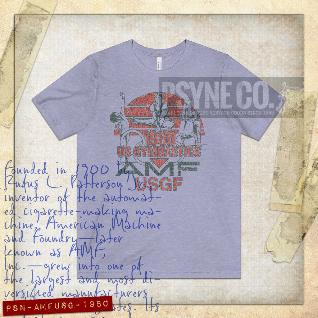 AMF U.S. Gymnastics 1980 Vintage Men's T-Shirt