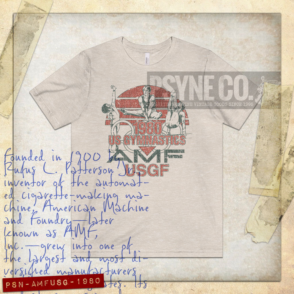 AMF U.S. Gymnastics 1980 Vintage Men's T-Shirt