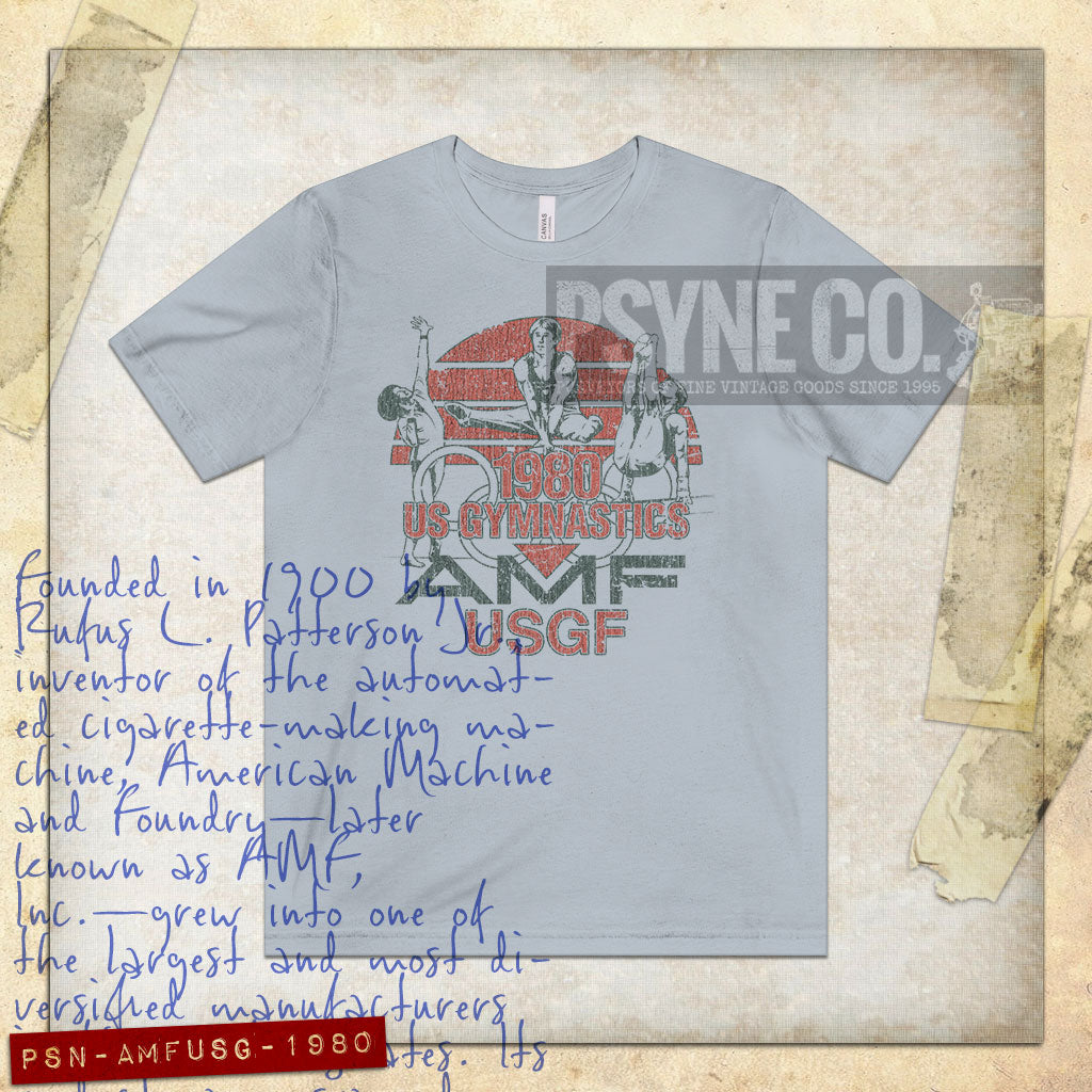 AMF U.S. Gymnastics 1980 Vintage Men's T-Shirt
