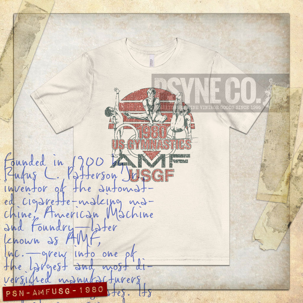 AMF U.S. Gymnastics 1980 Vintage Men's T-Shirt