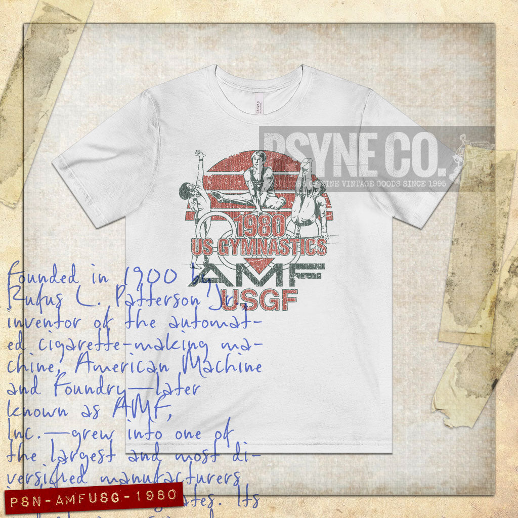 AMF U.S. Gymnastics 1980 Vintage Men's T-Shirt