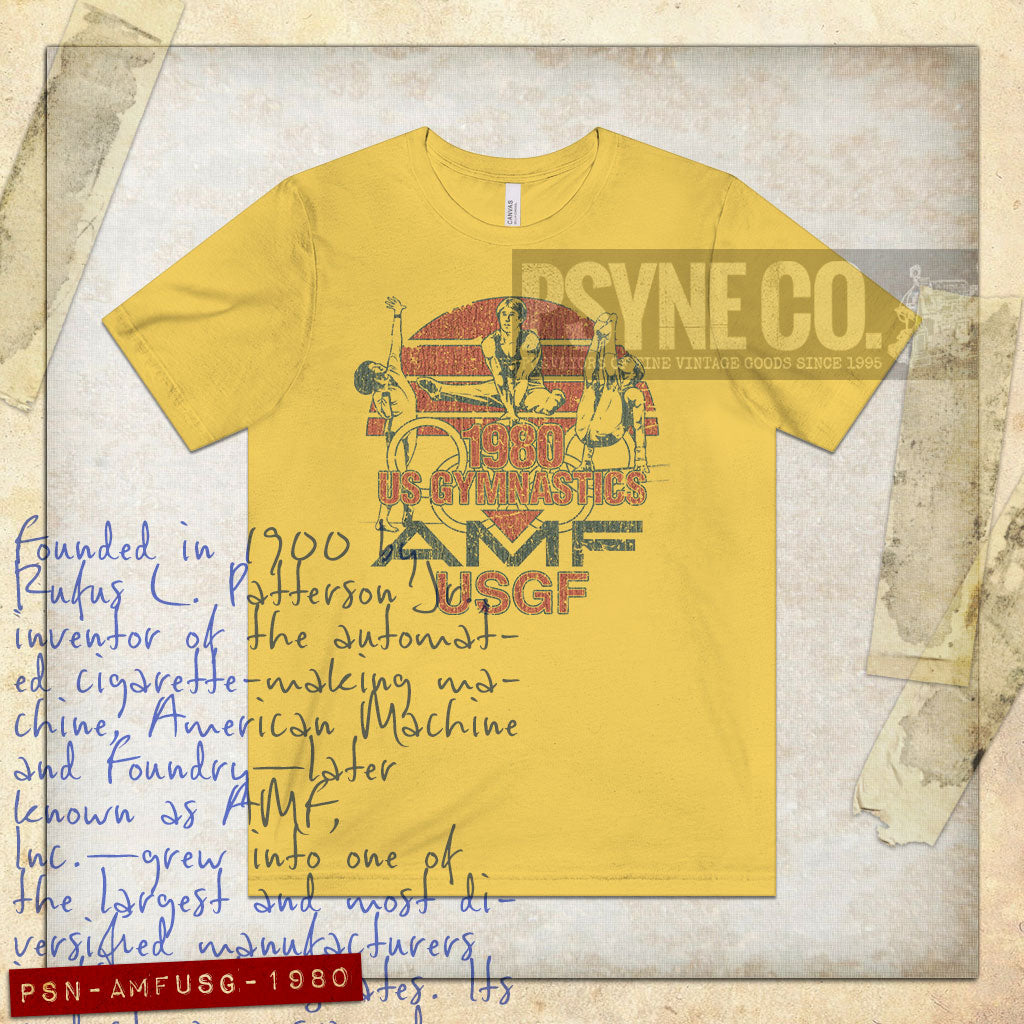 AMF U.S. Gymnastics 1980 Vintage Men's T-Shirt