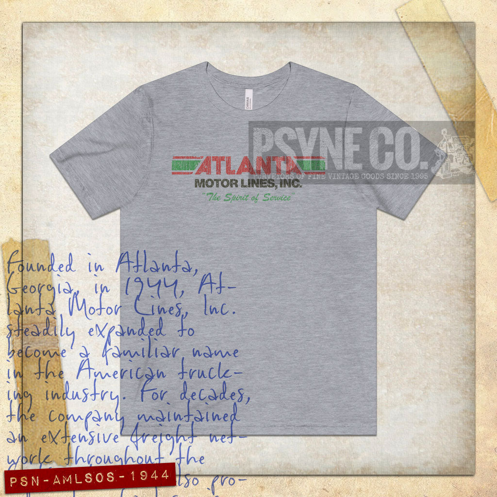 Atlanta Motor Lines Spirit of Service 1944 Vintage Men's T-Shirt