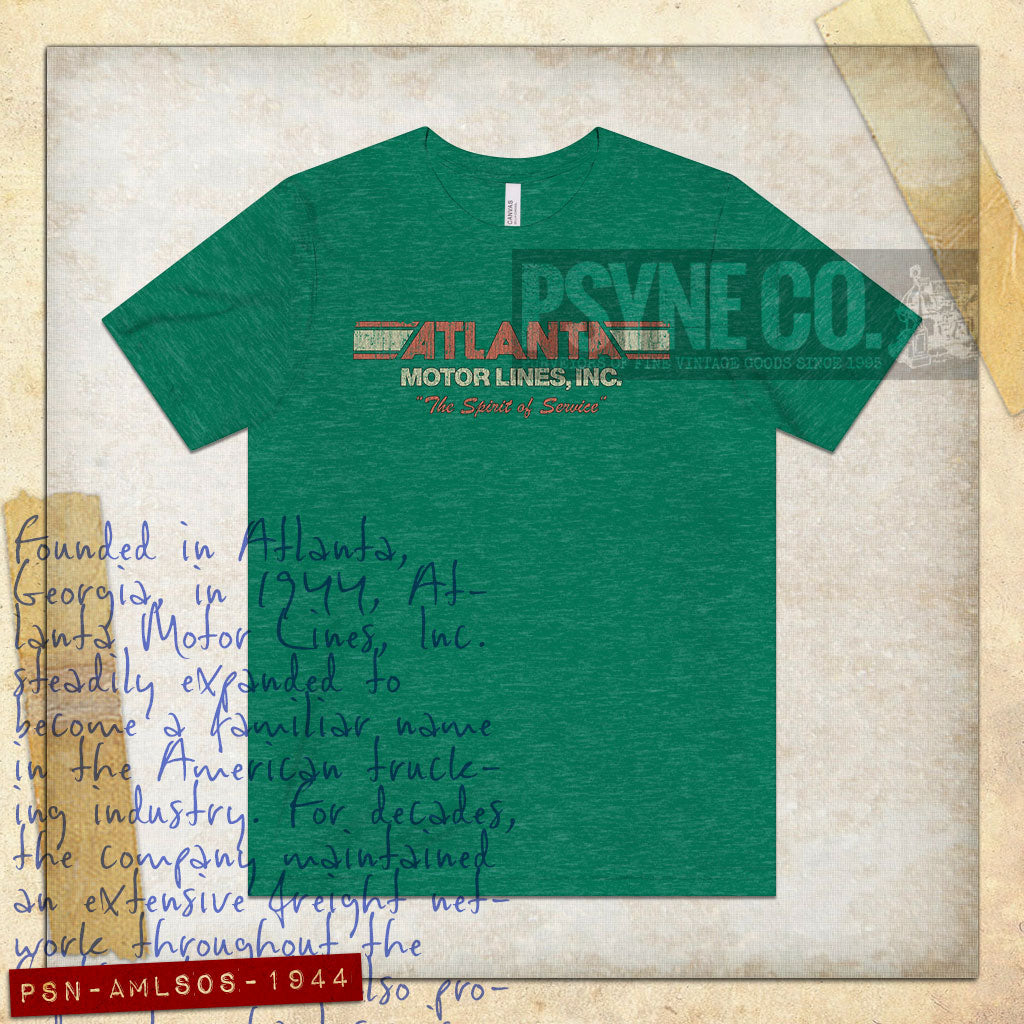 Atlanta Motor Lines Spirit of Service 1944 Vintage Men's T-Shirt