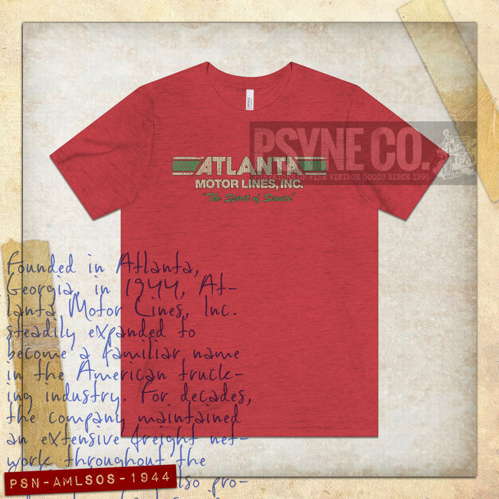 Atlanta Motor Lines Spirit of Service 1944 Vintage Men's T-Shirt