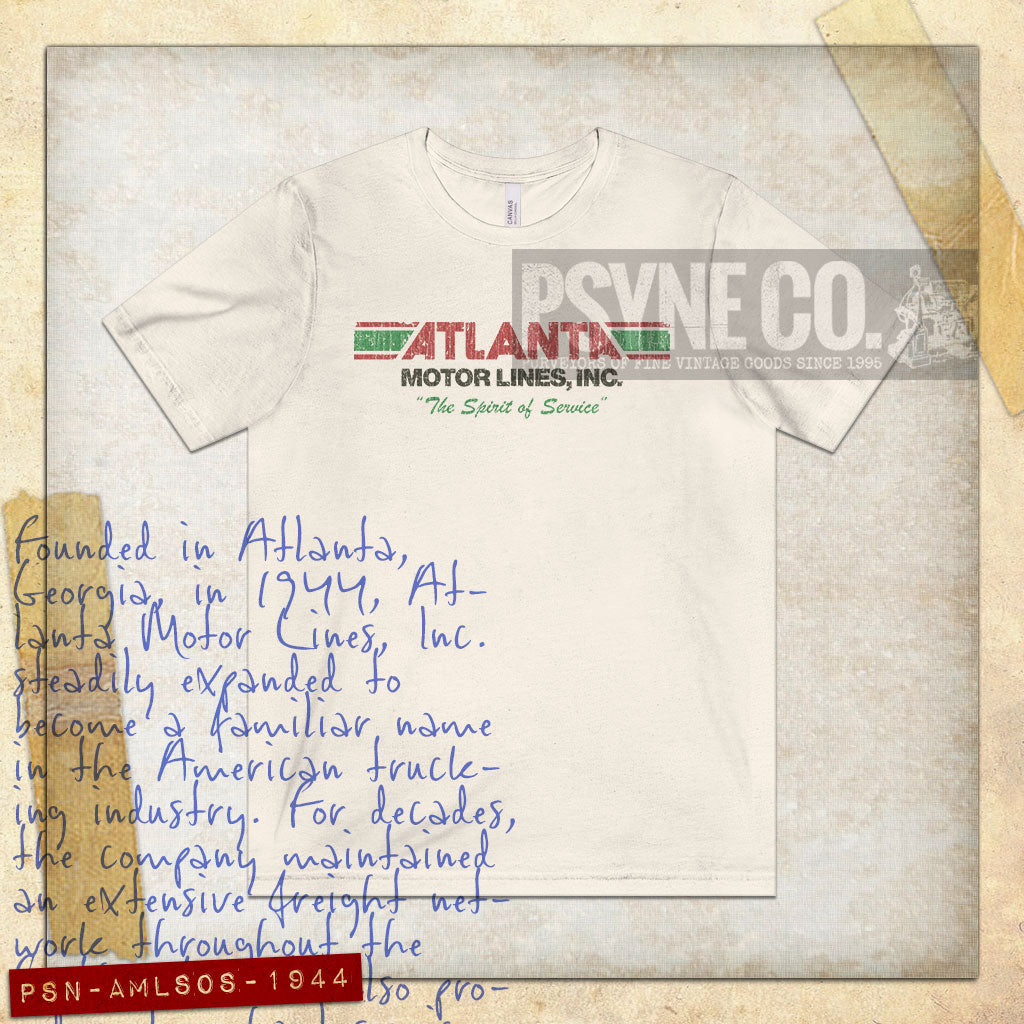 Atlanta Motor Lines Spirit of Service 1944 Vintage Men's T-Shirt