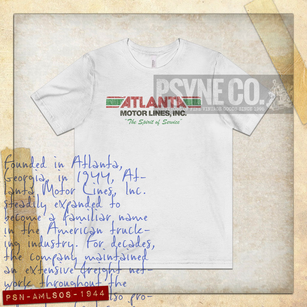 Atlanta Motor Lines Spirit of Service 1944 Vintage Men's T-Shirt