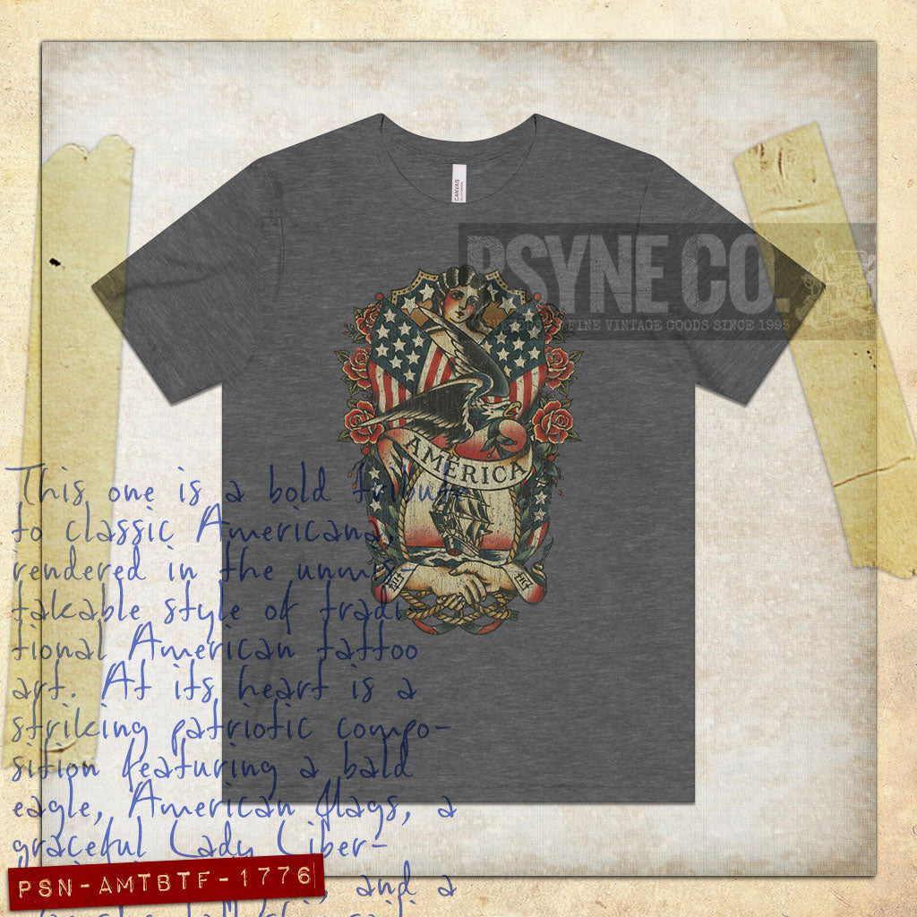 America The Beautiful 1776 Vintage Men's T-Shirt