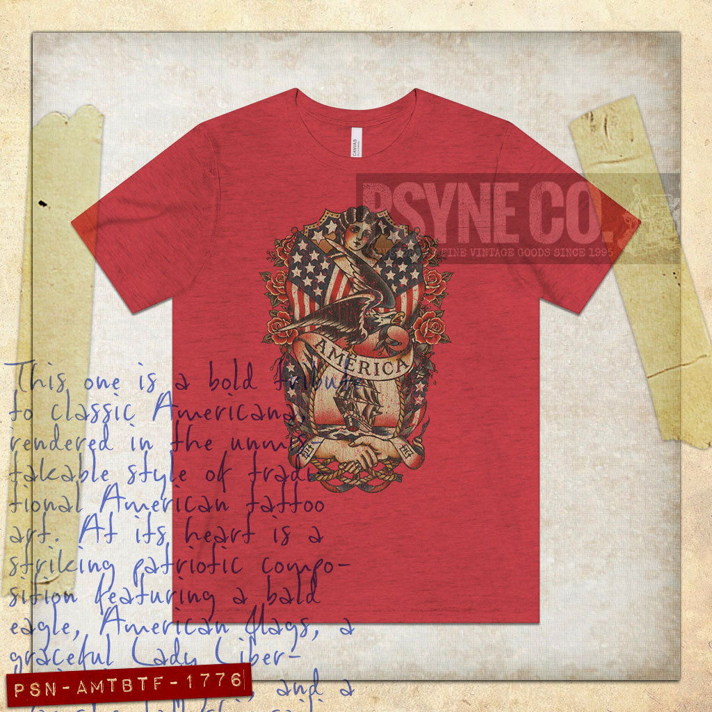America The Beautiful 1776 Vintage Men's T-Shirt