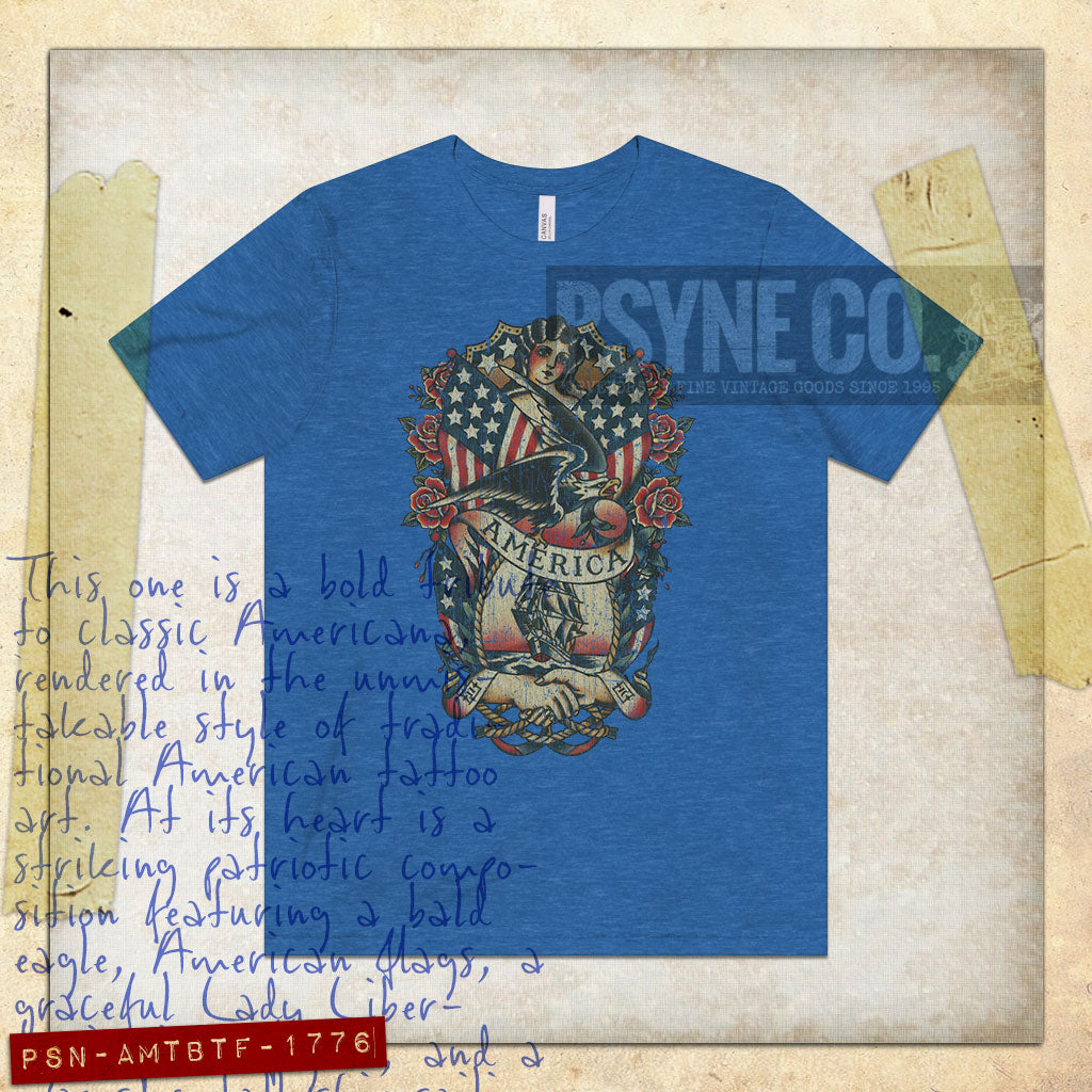 America The Beautiful 1776 Vintage Men's T-Shirt