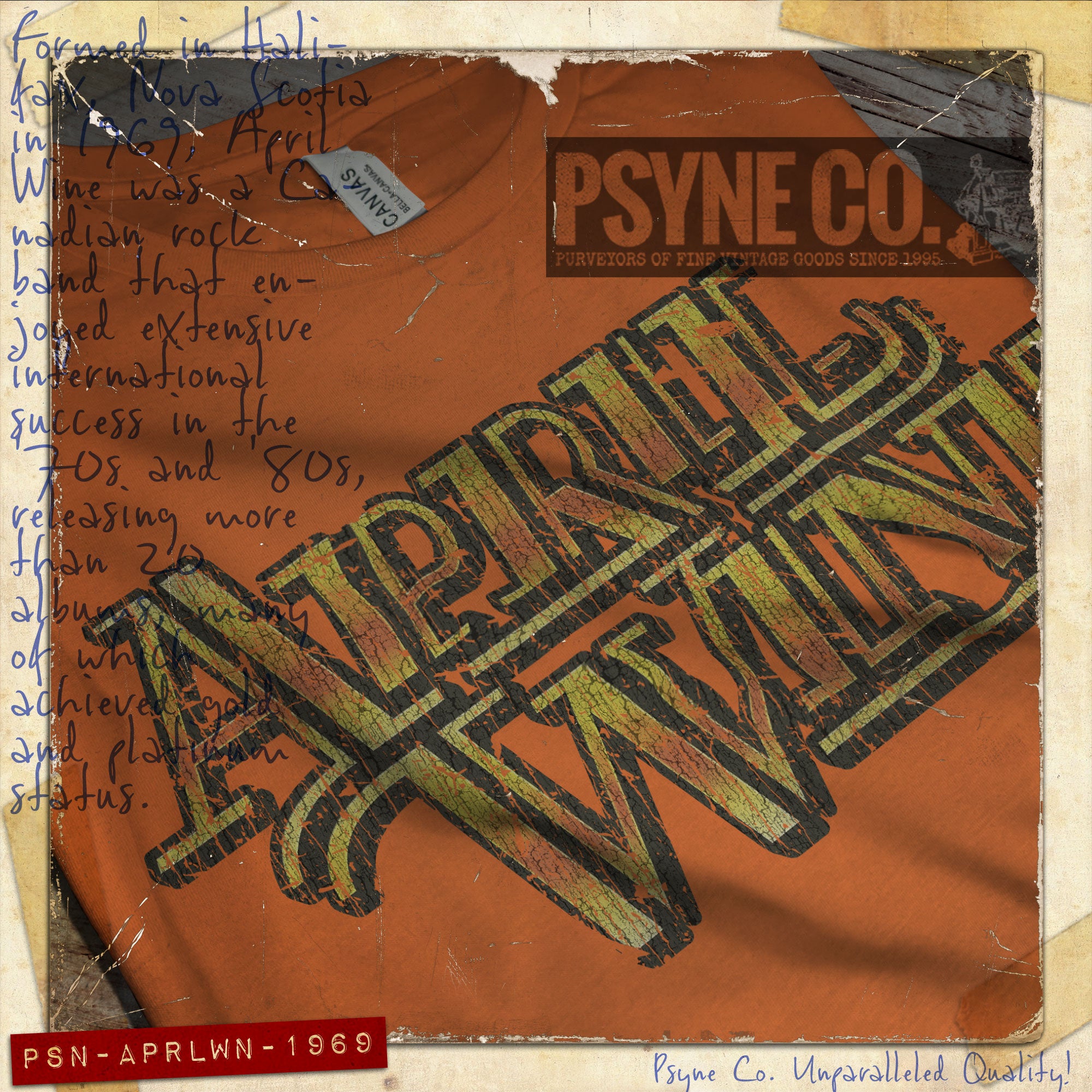 April Wine 1969 Vintage Men's T-Shirt