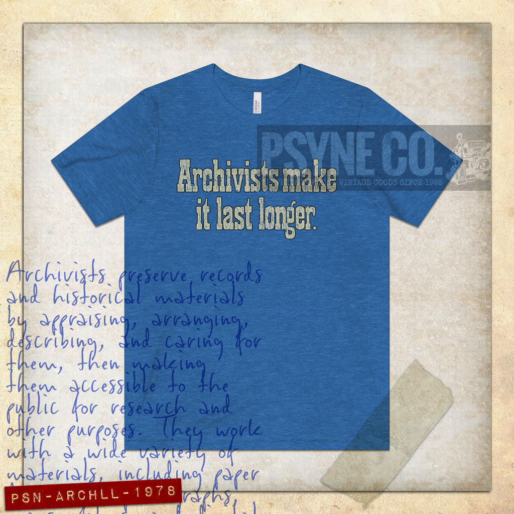 Archivists Make It Last Longer 1978 Vintage Men's T-Shirt
