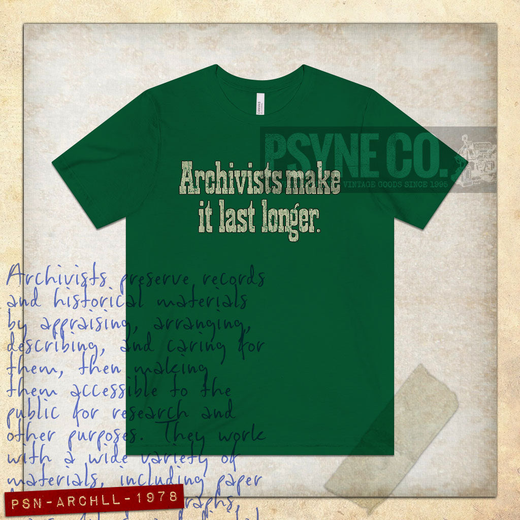 Archivists Make It Last Longer 1978 Vintage Men's T-Shirt