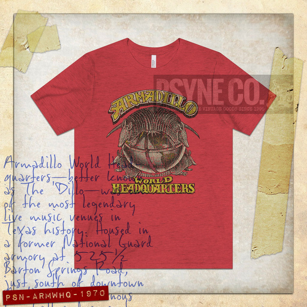 Armadillo World Headquarters 1970 Vintage Men's T-Shirt