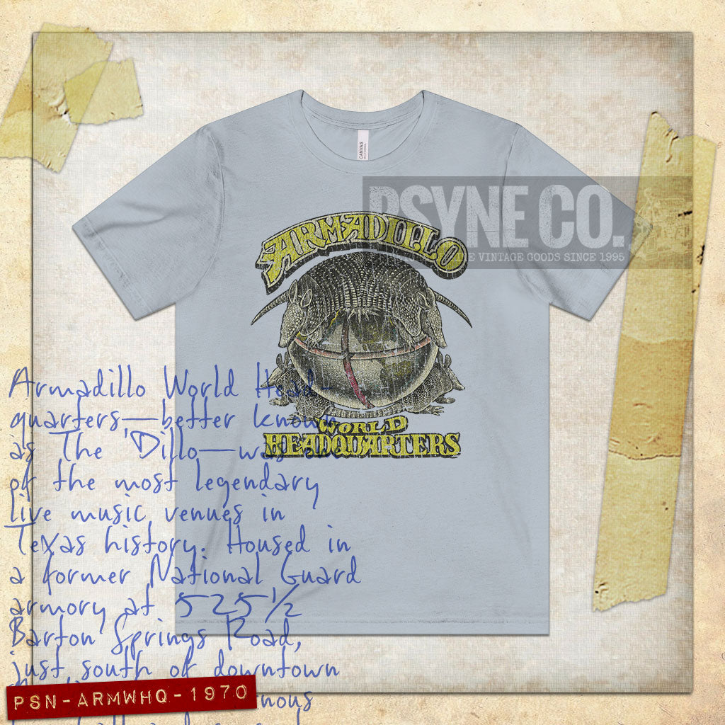 Armadillo World Headquarters 1970 Vintage Men's T-Shirt