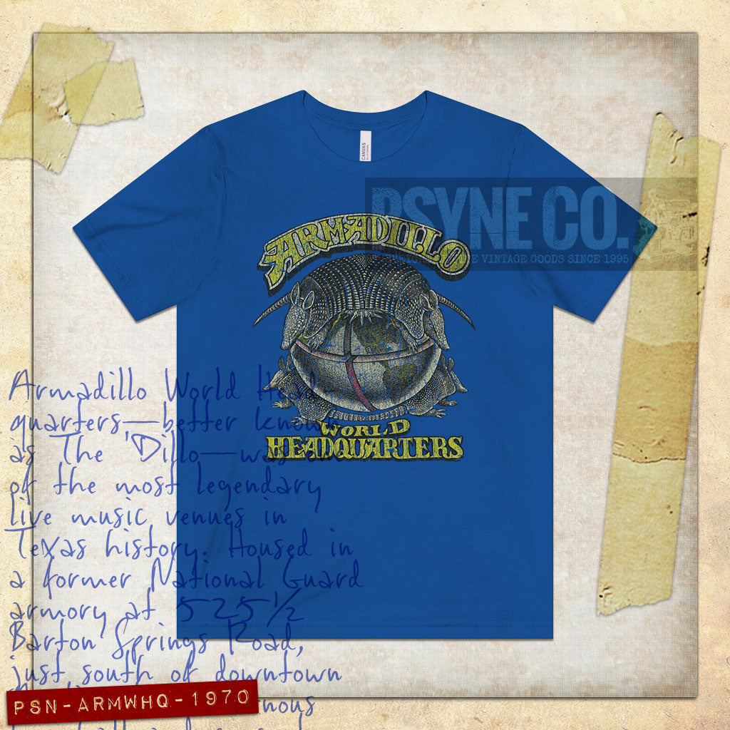 Armadillo World Headquarters 1970 Vintage Men's T-Shirt